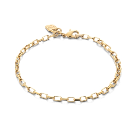 PULSERA RODIO UNO DE 50 HAZTE UNO DORADO TALLA L