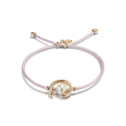 PULSERA RODIO UNO DE 50 HAZTE UNO LILA DORADO