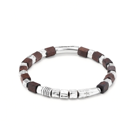 PULSERA RODIO UNO DE 50 MADERADO TALLA L PUL1635MARMTL0L