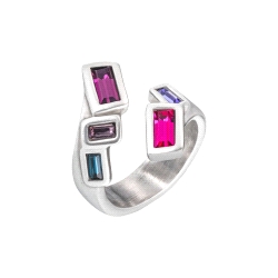 ANILLO RODIO UNO DE 50 GLITTERBYGLITTER TALLA 9