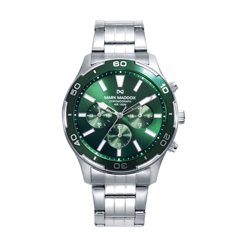 RELOJ MARK MADDOX CABALLERO CRONOGRAFO ACERO HM1017-66