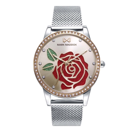RELOJ MARK MADDOX ACERO IP DORADO SEÑORA MM0130-27