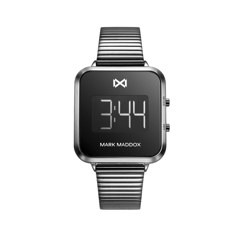 RELOJ DIGITAL GRIS MUJER