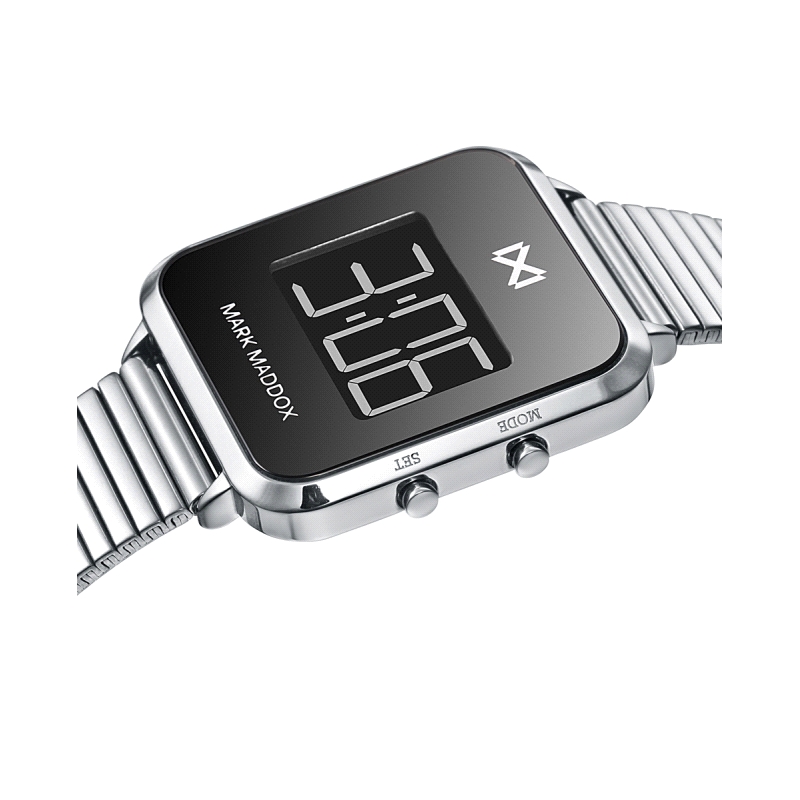 RELOJ DIGITAL GRIS MUJER