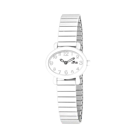 RELOJ BLANCO ACERO LOTUS NIÑA