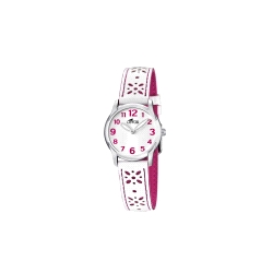 RELOJ LOTUS NIÑA COMUION CORREA BLANCA FLORES
