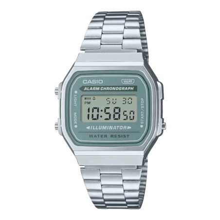 RELOJ CASIO VINTAGE DIGITAL A168WA-3AYES