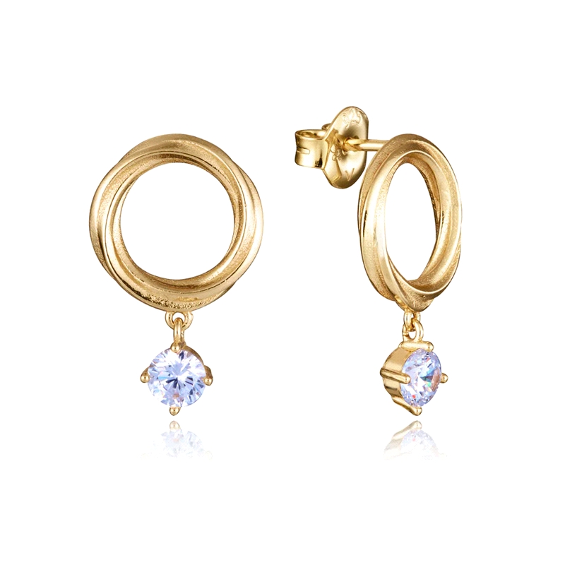 PENDIENTES VICEROY SEÑORA PLATA DE LEY BAÑO ORO 13213E100-30
