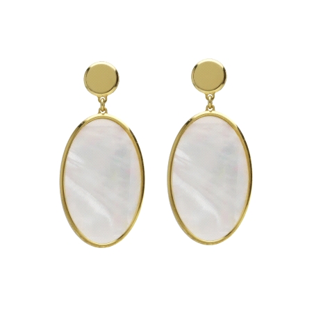 PENDIENTES VICTORIA CRUZ PLATA DORADO SOULQUEST OVALADO