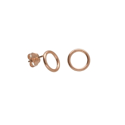 PENDIENTES VICTORIA CRUZ BOTON CIRCULO EN ROSÉ