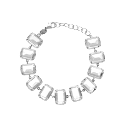 PULSERA PLATA VICTORIA CRUZ CRYSTAL DE HELENA