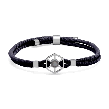 PULSERA PLATA BOBÖ HEXAGONO PERSONALIZADO