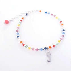 PULSERA PLATA THAIBA LETRA J