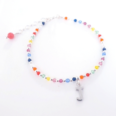 PULSERA PLATA THAIBA LETRA J