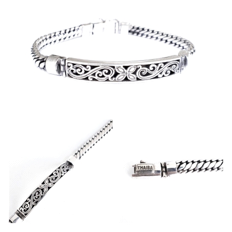PULSERA PLATA THAIBA ARES 19CM