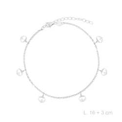 PLATA PULSERA CON PERLAS