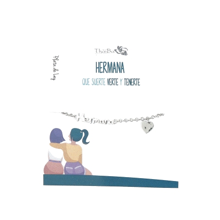 PULSERA PLATA HERMANA