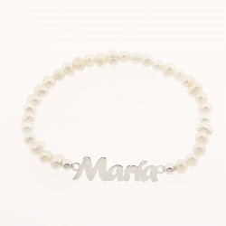 PULSERA DE NOMBRE Y PERLA