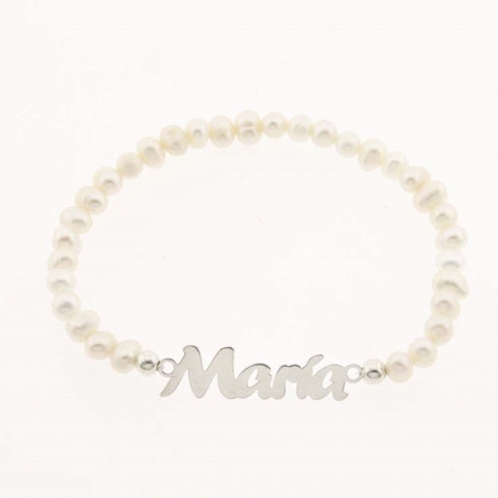 PULSERA DE NOMBRE Y PERLA