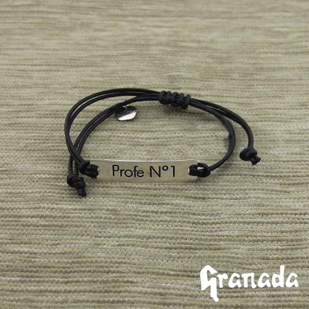 PULSERA DE PROFE EN PLATA