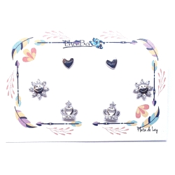PACK PENDIENTES PLATA THAIBA QUEEN