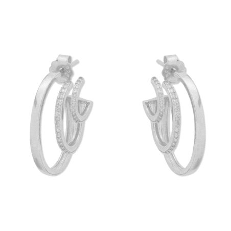 PENDIENTES PLATA COMBINADO CIRCONITAS