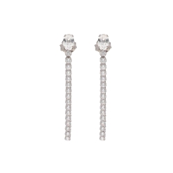 PENDIENTES PLATA CRISTALES LISKA