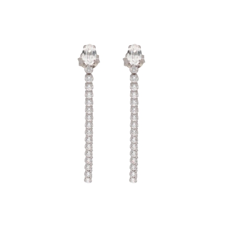 PENDIENTES PLATA CRISTALES LISKA