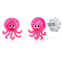 PENDIENTES PLATA LAPETRA PULPO