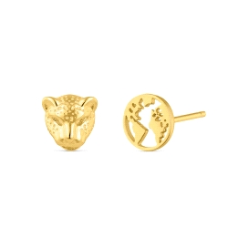 PENDIENTES PLATA SAVE THE PLANET GUEPARDO