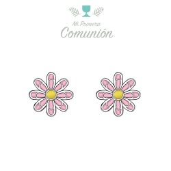 PENDIENTES PLATA FLOR