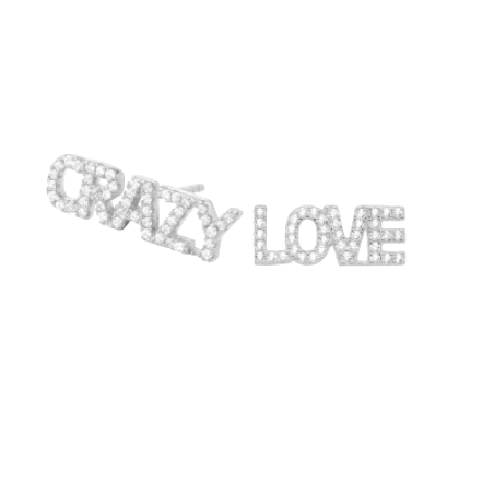 Pendientes Plata Crazy Love ITEMPORALITY