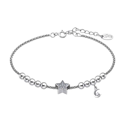 LOTUS SILVER PULSERA SEÑORA ESTRELLA.LUNA