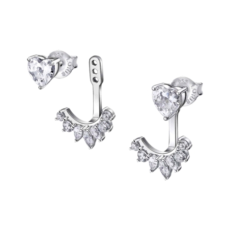 LOTUS SILVER PENDIENTE DOBLE CORAZON