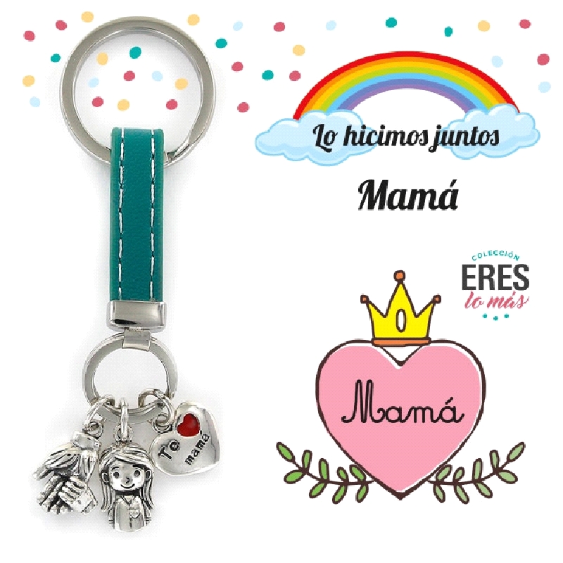 LLAVERO MAMA EN PLATA