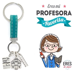 Llavero Plata Profesora