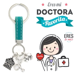 Llavero Plata Doctora