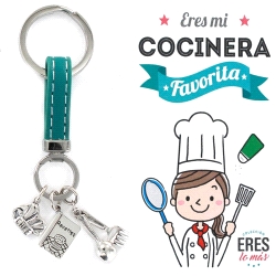 Llavero Plata Cocinera