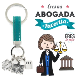 Llavero Plata Abogada