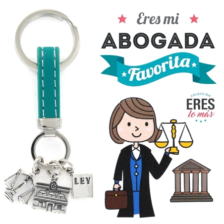 Llavero Plata Abogada