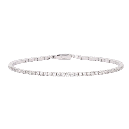 PULSERA DE PLATA RIVIERE ITEMPORALITY CON CIRCONITA BLANCA
