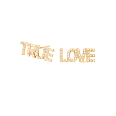 Pendientes Love ITEMPORALITY  Dorada