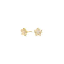 Pendientes Itemporality Flor Plata 925MM Dorado