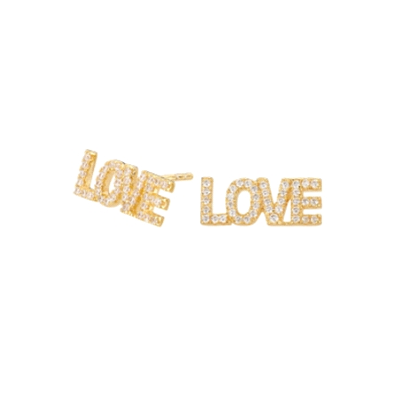 Pendientes Love ITEMPORALITY Dorado