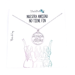 GARGANTILLA PLATA THAIBA AMIGA TE QUIERO