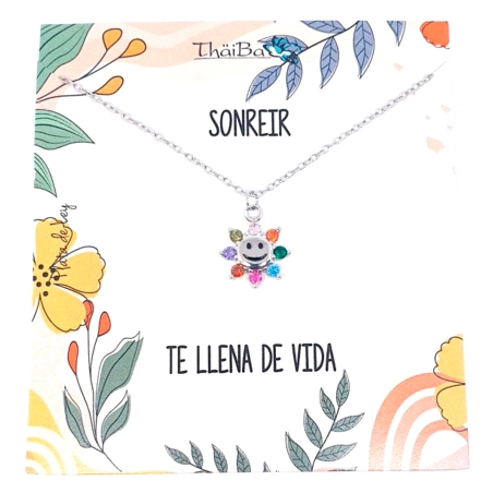 GARGANTILLA PLATA THAIBA FLOR SONRIE
