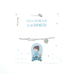 PULSERA PLATA PROFE
