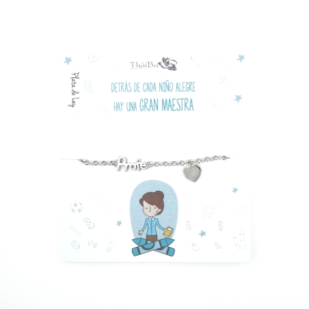 PULSERA PLATA PROFE