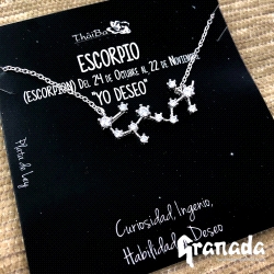 Gargantilla de plata Escorpio