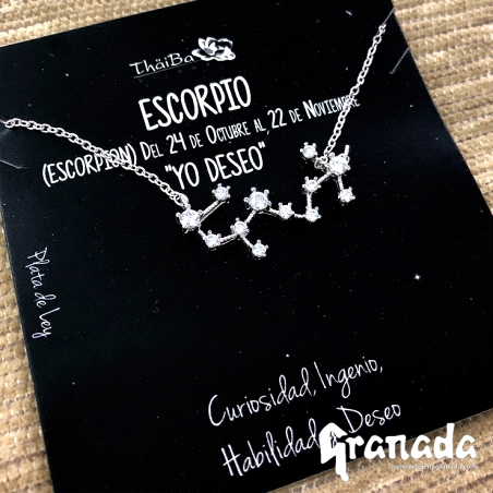 Gargantilla de plata Escorpio